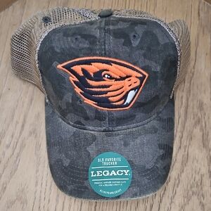 NWT Legacy Trucker Oregon State Beavers Hat with Orange/Black Beavers Logo